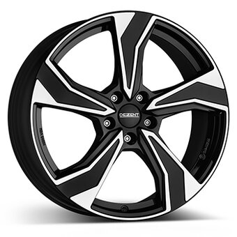 DEZENT KB dark 7.5x19 5x108 ET42 Leštená čelná plocha / čierne lakovanie