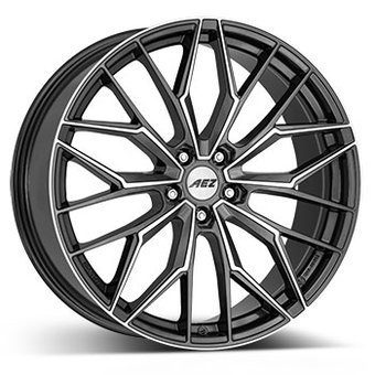 AEZ PORTO dark 8x20 5x112 ET46 Leštená čelná plocha / matné grafitové lakovanie