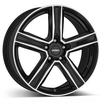 DEZENT KG dark 7.0x18 5x112 ET22 Leštená čelná plocha / čierne lakovanie