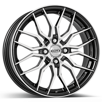 DOTZ LimeRock dark 6.5x16 4x108 ET25 Gunmetal/polished