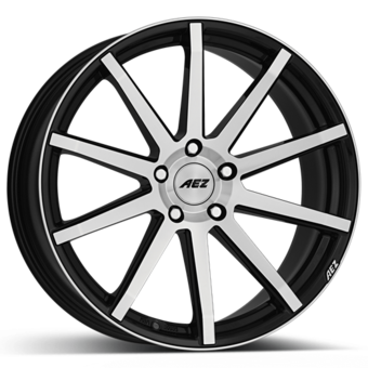 AEZ Straight 7.5x17 5x112 ET48 Black/polished