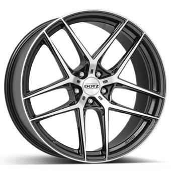 DOTZ LagunaSeca dark 9x20 5x112 ET28 Gunmetal/polished