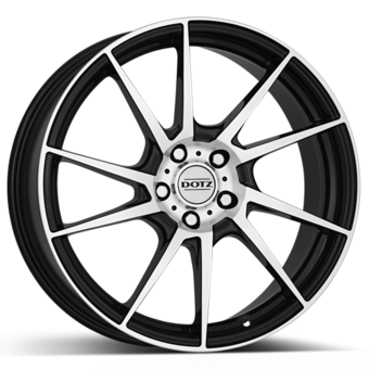 DOTZ Kendo 8x18 5x120 ET42 Black/polished